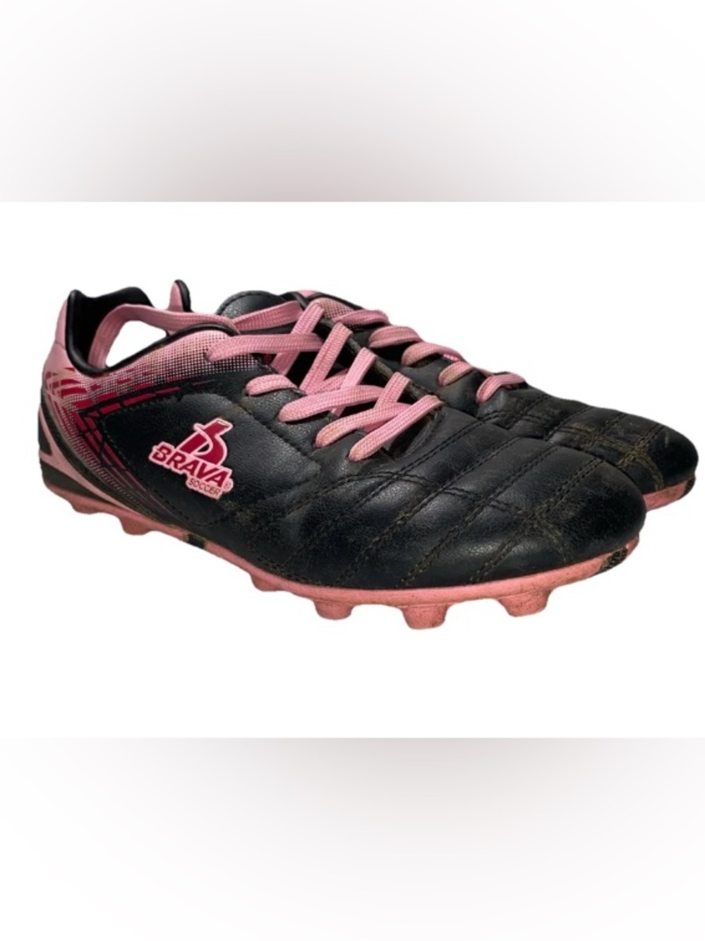GOOD Girls Size 4.5D Brava Soccer Cleats Athletic Shoes